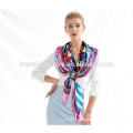 Чистый шарф китайской шелковой ткани ручной крен дизайнер шарф оптовой Китай леди модный шарф